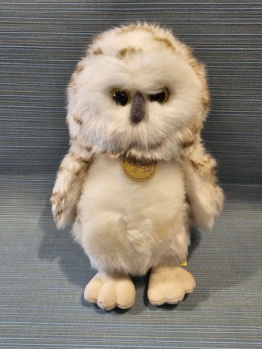 NWOT Miyoni Tots By Aurora White & Brown Owl 9" Plush Stuffed Animal
